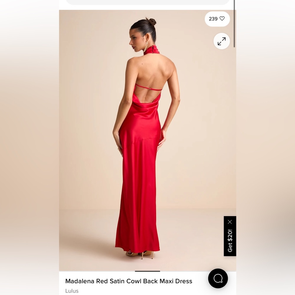 Lulus red dress - Picture 2 of 2